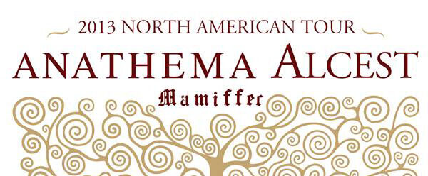 Anathema alest 2013 north american tour.