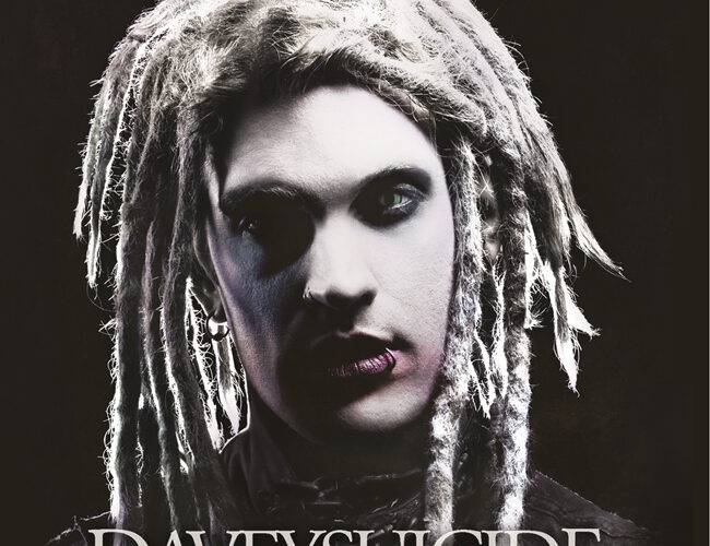 The cover of davey suicide with a man with dreadlocks.