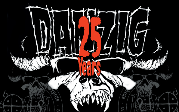 A black and red logo with the words dazig 25 years.