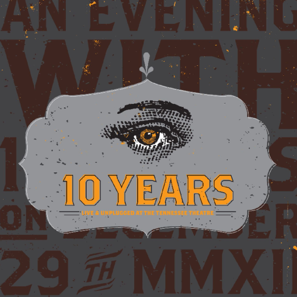 A poster for an evening with eyes 10 years.