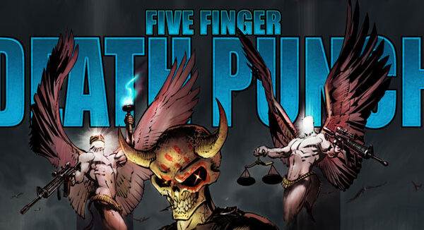 Five finger death punch cover art.