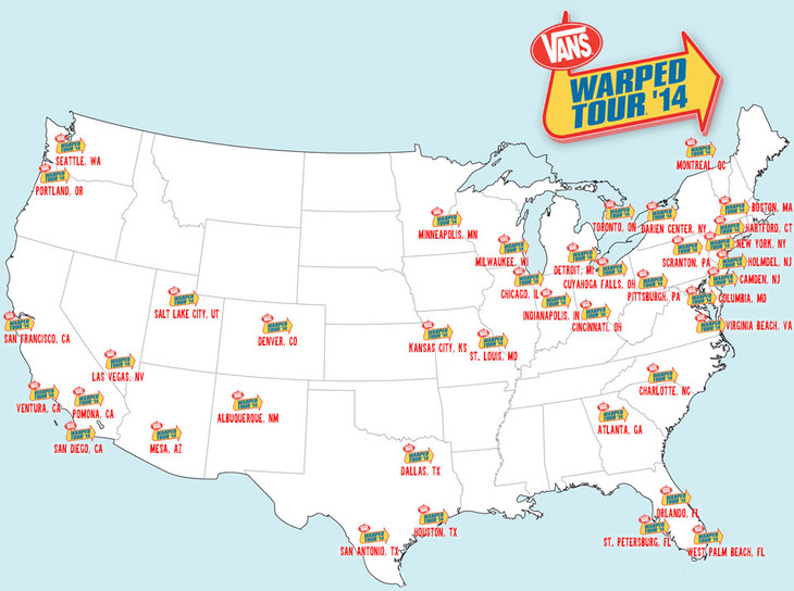 vans map