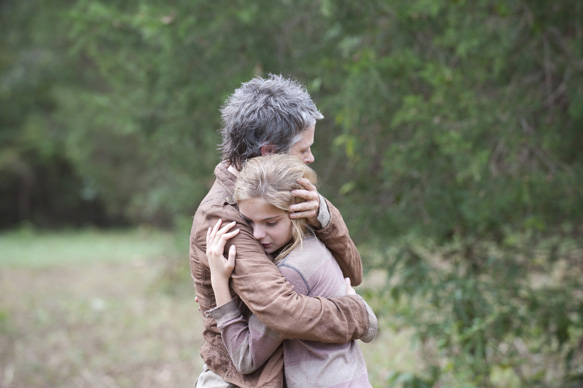 Carol (Melissa Suzanne McBride) and Lizzie (Brighton Sharbino) - The Walking Dead _ Season 4, Episode 14 - Photo Credit: Gene Page/AMC