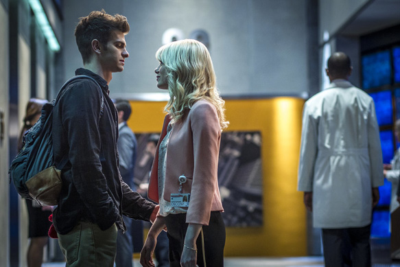 Andrew Garfield as Peter Parker and Emma Stone as in The Amazing Spider-man 2