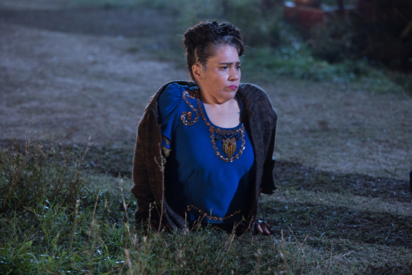 AMERICAN HORROR STORY: FREAK SHOW "Tupperware Party Massacre"- Episode 409 (Airs Wednesday, December 10, 10:00 PM e/p) --Pictured: Rose Siggins as Legless Suzi. CR: Sam Lothridge/FX