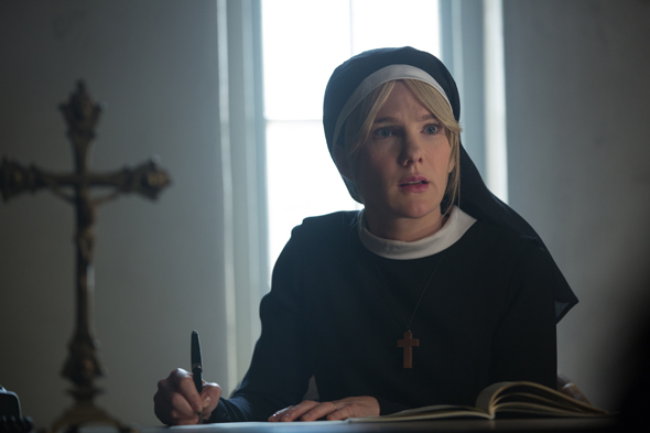 AMERICAN HORROR STORY: FREAK SHOW "Orphans"- Episode 410 (Airs Wednesday, December 17, 10:00 PM e/p) --Pictured: Lily Rabe as Sister Mary Eunice. CR: Michele K. Short/FX