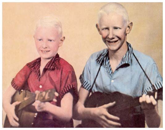 Johnny & Edgar Winter. Taken from Edgar Winter's website