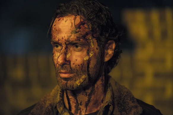 Andrew Lincoln as Rick Grimes - The Walking Dead _ Season 5, Episode 16 - Photo Credit: Gene Page/AMC