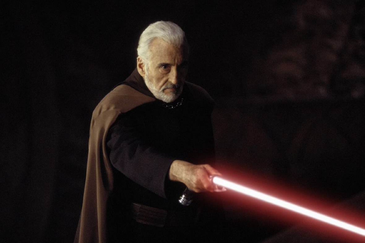 Christopher Lee as Count Dooku / Darth Tyranus in Star Wars: Episode II - Attack of the Clones