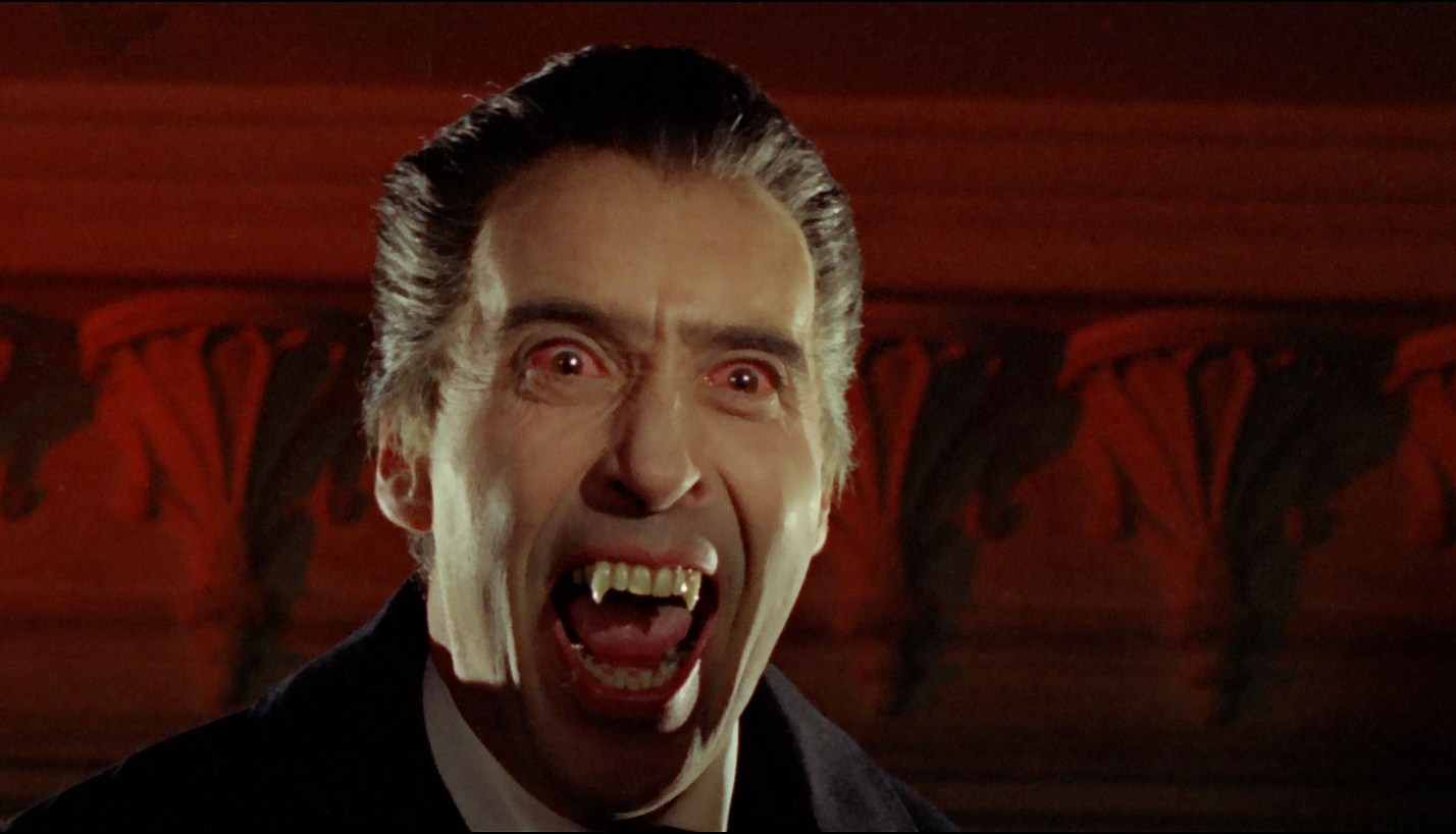 Christopher Lee as Dracula in Dracula: Prince of Darkness 