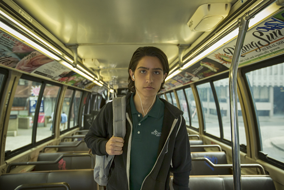 Lorenzo James Henrie as Chris - Fear The Walking Dead _ Season 1, Episode 2 - Photo Credit: Justina Mintz/AMC