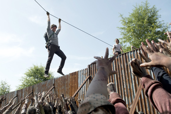 Austin Nichols as Spencer and Andrew Lincoln as Rick Grimes - The Walking Dead _ Season 6, Episode 7 - Photo Credit; Gene Page/AMC