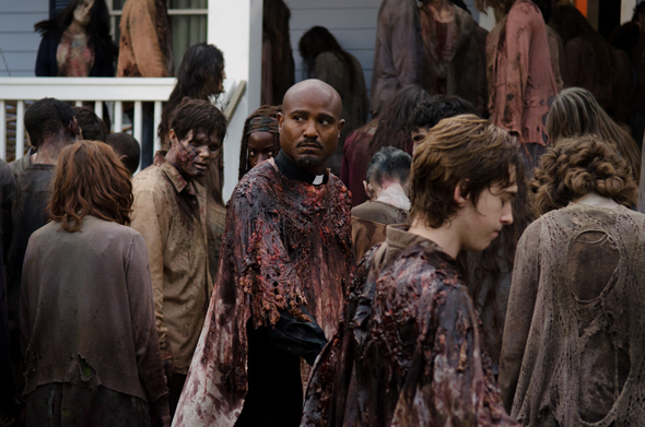 Seth Gilliam as Father Gabriel - The Walking Dead _ Season 6, Episode 8 - Photo Credit: Gene Page/AMC