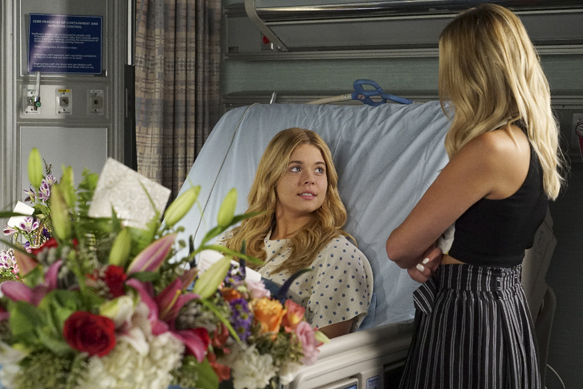 PRETTY LITTLE LIARS - “Did You Miss Me?” - Infuriated by the continual harassment, the Liars build a plan of attack in “Did You Miss Me?,” an all-new episode of the hit original series “Pretty Little Liars,” airing TUESDAY, MARCH 8 (8:00–9:00 p.m. EST) on Freeform, the new name for ABC Family. (Freeform/Eric McCandless) SASHA PIETERSE, ASHLEY BENSON