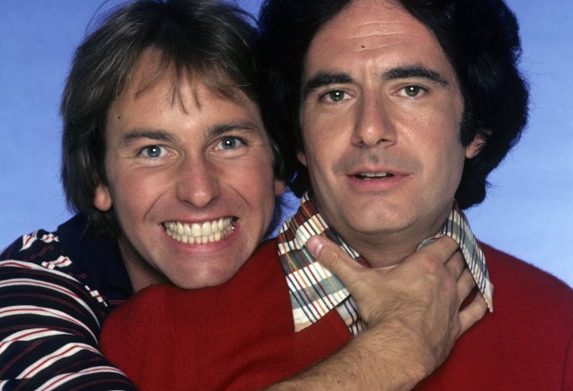 Still of John Ritter and Richard Kline in Three's Company (1977)