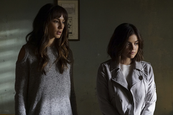 PRETTY LITTLE LIARS - "Exes and OMGs" - Emily's ex Paige unexpectedly returns to Rosewood, as does the ominous Mrs. Grunwald, in "Exes and OMGs," an all-new episode of Freeform's hit original series "Pretty Little Liars," airing TUESDAY, AUGUST 16 (8:00 - 9:00 p.m. EDT), the new name for ABC Family. (Freeform/Byron Cohen) TROIAN BELLISARIO, LUCY HALE