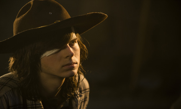 >>> NOT TO BE USED UNTIL 10/24/16 at 1:00 AM EST <<< Chandler Riggs as Carl Grimes - The Walking Dead _ Season 7, Episode 1 - Photo Credit: Gene Page/AMC