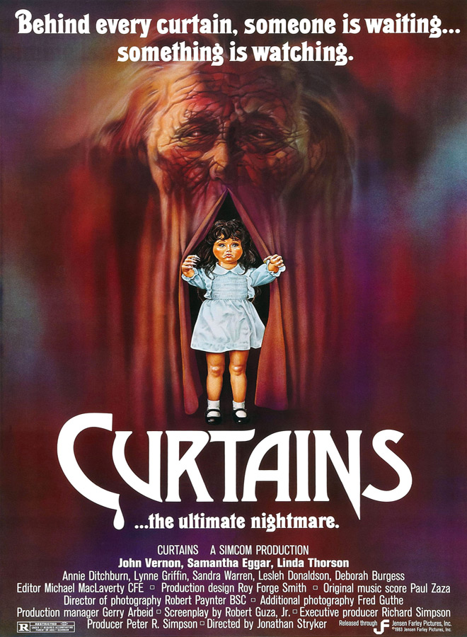 Curtains 1983 movie poster 