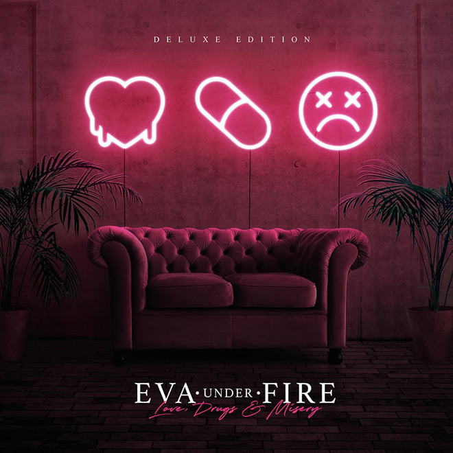 Eva Under Fire - Love, Drugs & Misery album artwork