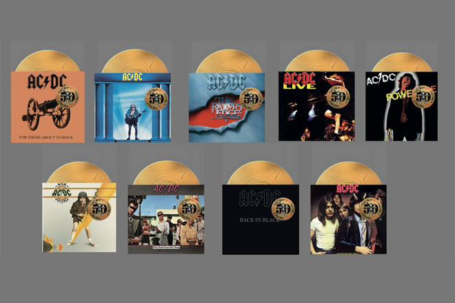 AC/DC 50th anniversary Gold Vinyl 