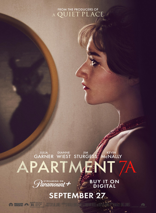 Key art for Apartment 7A, streaming on Paramount+ 2024. Photo Credit: Paramount+.