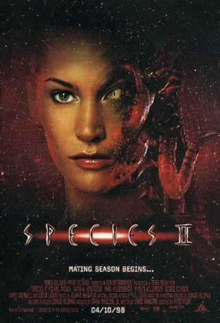 Species II 1998 movie poster