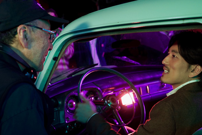 John W. Kim & Jake Choi on set of 2026's Reunion